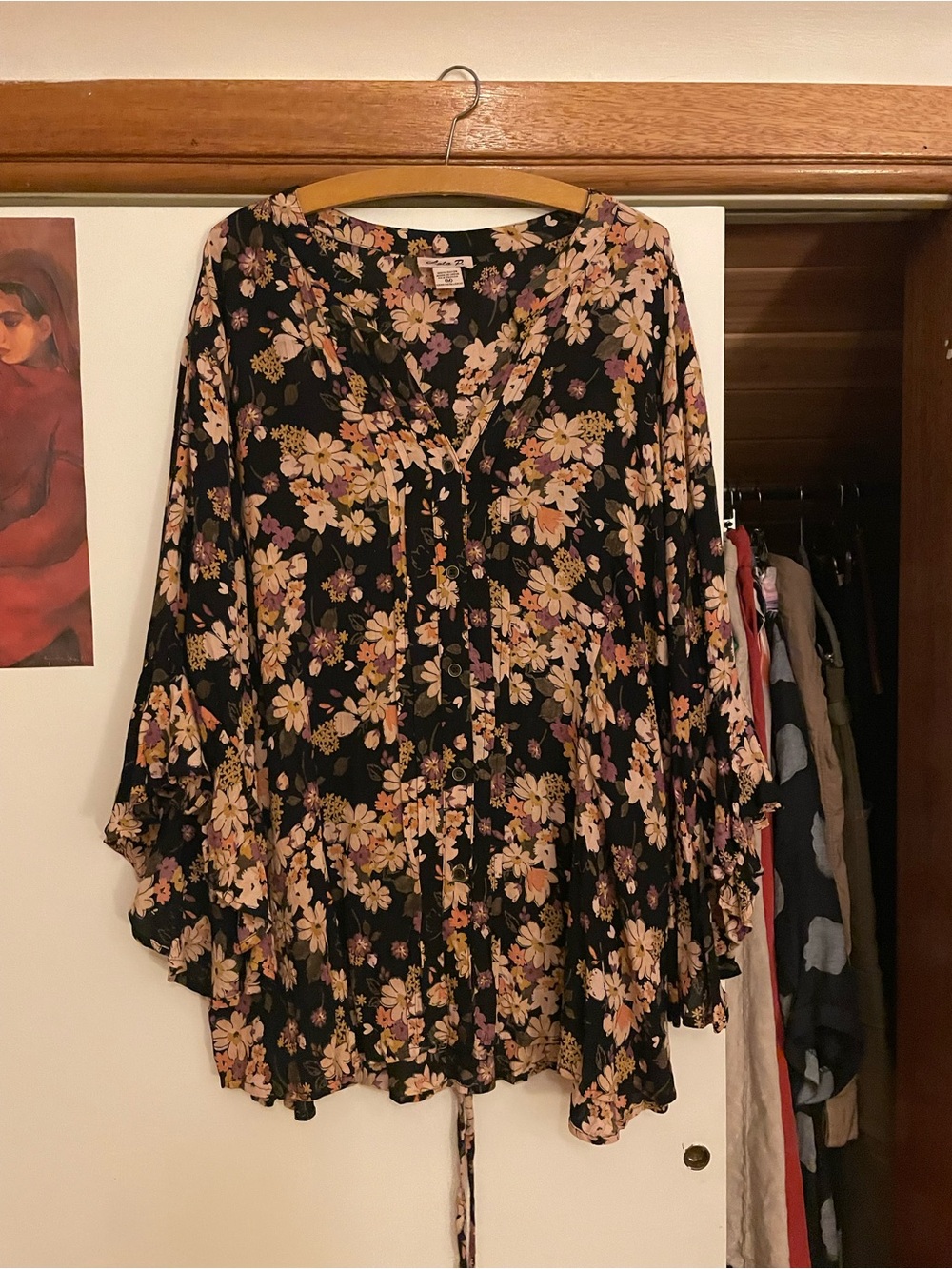 Lola P flower blouse